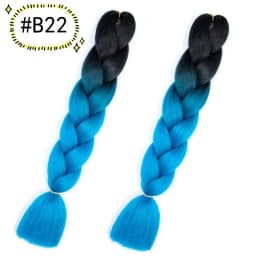 6.18 Jumbo Braiding Hair Extensions Kanekalon Braiding Hair 24 Inch Ombre Multiple Tone Colored Synthetic Hair for Women
