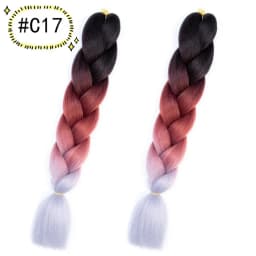6.18 Jumbo Braiding Hair Extensions Kanekalon Braiding Hair 24 Inch Ombre Multiple Tone Colored Synthetic Hair for Women