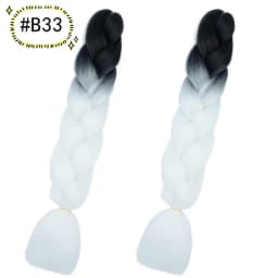 6.18 Jumbo Braiding Hair Extensions Kanekalon Braiding Hair 24 Inch Ombre Multiple Tone Colored Synthetic Hair for Women