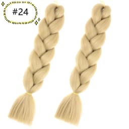6.18 Jumbo Braiding Hair Extensions Kanekalon Braiding Hair 24 Inch Ombre Multiple Tone Colored Synthetic Hair for Women