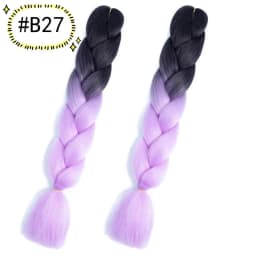 6.18 Jumbo Braiding Hair Extensions Kanekalon Braiding Hair 24 Inch Ombre Multiple Tone Colored Synthetic Hair for Women