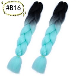 6.18 Jumbo Braiding Hair Extensions Kanekalon Braiding Hair 24 Inch Ombre Multiple Tone Colored Synthetic Hair for Women