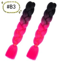 6.18 Jumbo Braiding Hair Extensions Kanekalon Braiding Hair 24 Inch Ombre Multiple Tone Colored Synthetic Hair for Women