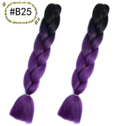 6.18 Jumbo Braiding Hair Extensions Kanekalon Braiding Hair 24 Inch Ombre Multiple Tone Colored Synthetic Hair for Women
