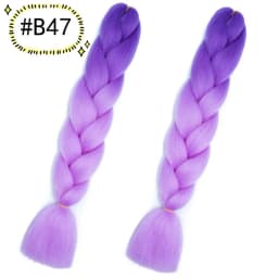 6.18 Jumbo Braiding Hair Extensions Kanekalon Braiding Hair 24 Inch Ombre Multiple Tone Colored Synthetic Hair for Women