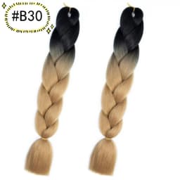 6.18 Jumbo Braiding Hair Extensions Kanekalon Braiding Hair 24 Inch Ombre Multiple Tone Colored Synthetic Hair for Women