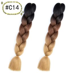 6.18 Jumbo Braiding Hair Extensions Kanekalon Braiding Hair 24 Inch Ombre Multiple Tone Colored Synthetic Hair for Women