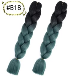 6.18 Jumbo Braiding Hair Extensions Kanekalon Braiding Hair 24 Inch Ombre Multiple Tone Colored Synthetic Hair for Women