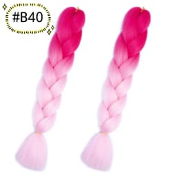 6.18 Jumbo Braiding Hair Extensions Kanekalon Braiding Hair 24 Inch Ombre Multiple Tone Colored Synthetic Hair for Women
