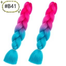 6.18 Jumbo Braiding Hair Extensions Kanekalon Braiding Hair 24 Inch Ombre Multiple Tone Colored Synthetic Hair for Women