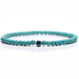 Minimalist Evil Eye Bracelet Men Female Charm 4mm Natural Stone Braslet Tiger Eyes Braclet For Male Yoga Jewelry Pulsera Hombre