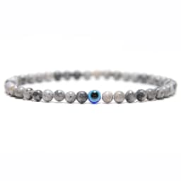 Minimalist Evil Eye Bracelet Men Female Charm 4mm Natural Stone Braslet Tiger Eyes Braclet For Male Yoga Jewelry Pulsera Hombre