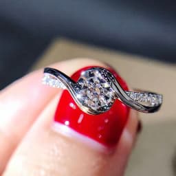 Huitan Exquisite Silver Color Ring with White Cubic Zirconia Fashion Versatile Accessories for Women High Quality New Jewelry
