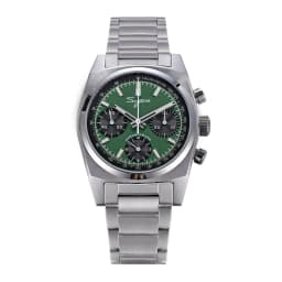 Sugess Chronograph Master Mens Watch 37mm ST1902 Swanneck Movement Mechanical Wristwatch Sapphire Crystal Waterproof S419-2 New