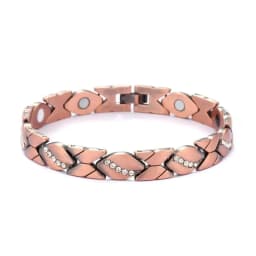 Retro Copper Color Magnetic Bracelet Men's Arthritis Pain Relief Adjustable Bio-Energy Blood Pressure Bracelet Healthy Jewelry