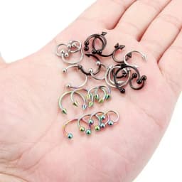 Wholesale 6/8/10mm Staineless Steel Nose Rings Cool Piercing Exquisite Earing Lip Septum Premium Feel Ring Fashion Body Jewelry
