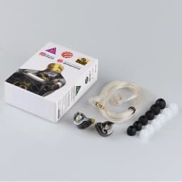 QKZ x HBB 10mm Titanium-Coated Diaphragm HiFi In Ear Monitor Earphones Semi-open Cavity CNC Aluminum Alloy Faceplate