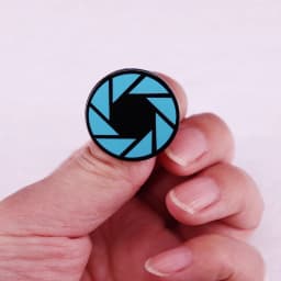 Aperture Science Portal Game Logo Enamel Pin Send Friend Boutique Medal Gift Metal Brooch