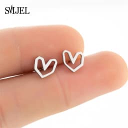 New Small Stainless Steel Earrings for Women Girls Black Animal Dog Paw Earrings Bee Cat Snake Hedgehog Piercing Jewelry Gifts