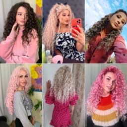 18-24 Inch Ocean Wave Crochet Braid Hair Hawaii Afro Curls Natural Synthetic Braiding Hair Extensions Pink 613 Hair Expo City