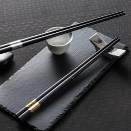 1 Pair Chinese style chopsticks tableware food stick alloy Catering utensils sushi sticks Non-slip Household Kitchen Utensils
