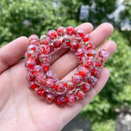 10pcs/lot Multiple Colors 10mm Murano Transparent Glass Beads Lampwork Loose Beads for Bracelet Necklace DIY Jewelry Making