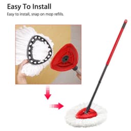 360 Rotating Mop Head for Vileda Wring Mopping Replacement Clean Microfibre Mop Refill Head Household Cleaning Tools Accessories