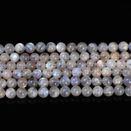 3A Natural Gray Moonstone Irisation Shiny Labradorite Fine Gems 4 6 8 10mm For Jewelry Making Diy Necklace Bracelet Accessory