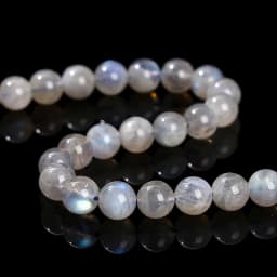 3A Natural Gray Moonstone Irisation Shiny Labradorite Fine Gems 4 6 8 10mm For Jewelry Making Diy Necklace Bracelet Accessory