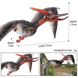Oenux Classic Jurassic Dinosaur Brinquedo Quetzalcoatlus Ljahjas Pterodactyl Action Figures AnimalS Model PVC Collection Kid Toy