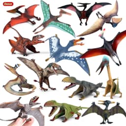 Oenux Classic Jurassic Dinosaur Brinquedo Quetzalcoatlus Ljahjas Pterodactyl Action Figures AnimalS Model PVC Collection Kid Toy