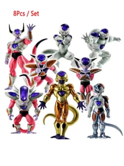 Hot 8pcs Dragon Ball Z Frieza Freezer Anime Figures Figurine Pvc Statue Model Doll Collection Decoration toys