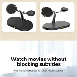 3 in 1 Magnetic Wireless Charger Stand for Magsafe iPhone 16/15/14/13/12 Apple Watch 8/7 & Airpods Pro Fast Charging Station