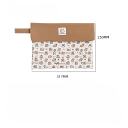 Kapibala File Bag Student Stationery Bag Cartoon High Appearance Large Capacity Zipper Storage Bag