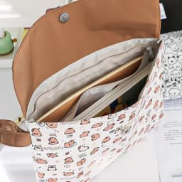 Kapibala File Bag Student Stationery Bag Cartoon High Appearance Large Capacity Zipper Storage Bag