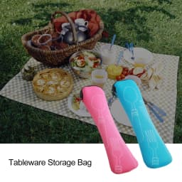 1PC Portable Cutlery Bag Cutlery Bag Cutlery Bag Travel Packaging Storage Box Cutlery Picnic Fork Spoon Bag
