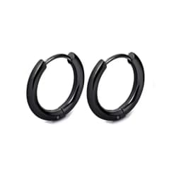 Fashion Minimalist Gold Color Stainless Steel Heart Earrings For Women Girl Simple Punk Hoop Earrings Piercing Korean Jewelry