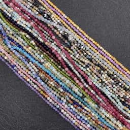 Wholesale 2/3/4MM Natural Amethyst Tiger Eye Garnet Mini Loose Bead DIY Men's and Women's Fashion Bracelet Necklace Jewelry