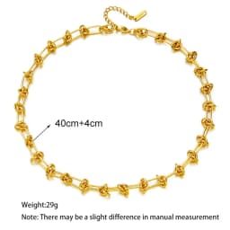 PANGJERY 316L Stainless Steel Entangled Lines Necklace For Women Classic Hip Hop Clavicle Chain Party Jewelry Gifts Wholesale