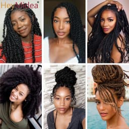 Marley Hair for Twists 18 Inch Long Afro Kinky Marley Braids Hair Kanekalon Synthetic Marley Braiding Hair Extensions Heymidea