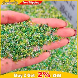 5g 1.5-4mm Transparent Cezch Silver Line Glass Beads 15/0 12/0 8/0 Spacer Seed Beads for Jewelry Making DIY Sewing Accessories