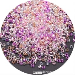 5g 1.5-4mm Transparent Cezch Silver Line Glass Beads 15/0 12/0 8/0 Spacer Seed Beads for Jewelry Making DIY Sewing Accessories