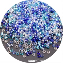 5g 1.5-4mm Transparent Cezch Silver Line Glass Beads 15/0 12/0 8/0 Spacer Seed Beads for Jewelry Making DIY Sewing Accessories
