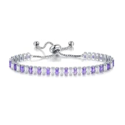 Black Crystal Tennis Bracelets for Women & Men Luxury Iced Out Cubic Zirconia Adjustable Bracelet On Hand Hippie Jewelry DZH051