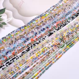 New Mixed AB color 2mm Czech crystal Glass Beads Rondelle Faceted Crystal Beads Needlework Loose Spacer Beads for Jewelry Making