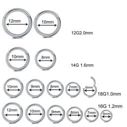 1Pc 316L Stainless Steel Nose Ring Septum Piercing Nose Clip Hoop For Women Men Ear Cartilage Pircing Earring HelixCliker Ring