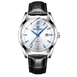 New Fashion Blue Light Automatic Mechanical Watches Business Men Luxury Watch Casual Calendar Wristwatches Male Gifts Watches