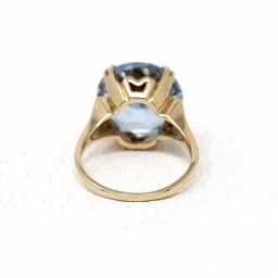 Jianjie Blue Cut Sparking Cubic Zirconia Women's Rings Elegant Gold Color Light Luxury Banquet Lady New Ring Jewelry Accessories