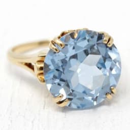 Jianjie Blue Cut Sparking Cubic Zirconia Women's Rings Elegant Gold Color Light Luxury Banquet Lady New Ring Jewelry Accessories