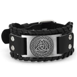 Trendy Viking Bracelet Nordic Rune Compass God Bird Charm Men's Bracelet New Fashion Leather Woven Jewelry Accessorie Party Gift